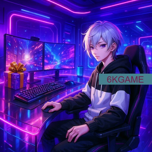 Imagem promocional da 6KGAME mostrando a plataforma e suas vantagens