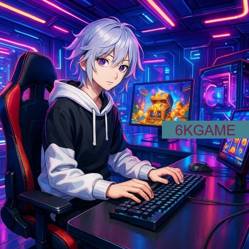 Imagem promocional da 6KGAME mostrando a plataforma e suas vantagens