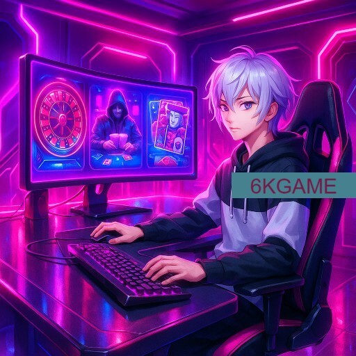 Imagem promocional da 6KGAME mostrando a plataforma e suas vantagens