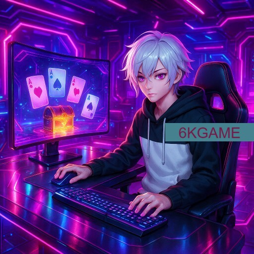 Imagem promocional da 6KGAME mostrando a plataforma e suas vantagens